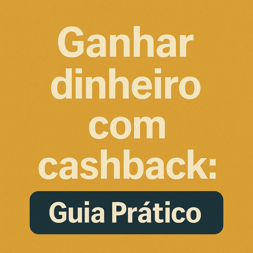 Ganhar dinheiro com cashback Guia Prático