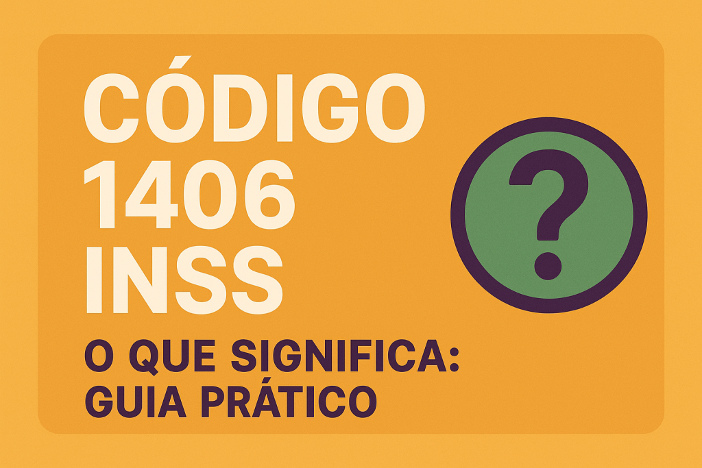 Código 1406 inss o que significa: Guia Prático - Como Ganhar Dinheiro ...