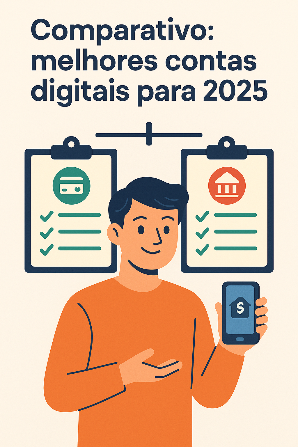 Comparativo melhores contas digitais para 2025